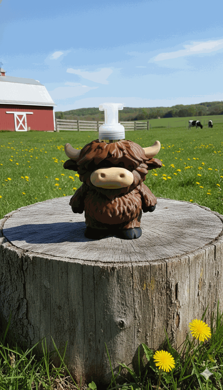 Highland Cow soap holder for Bath and Body Works Soap (Brown)