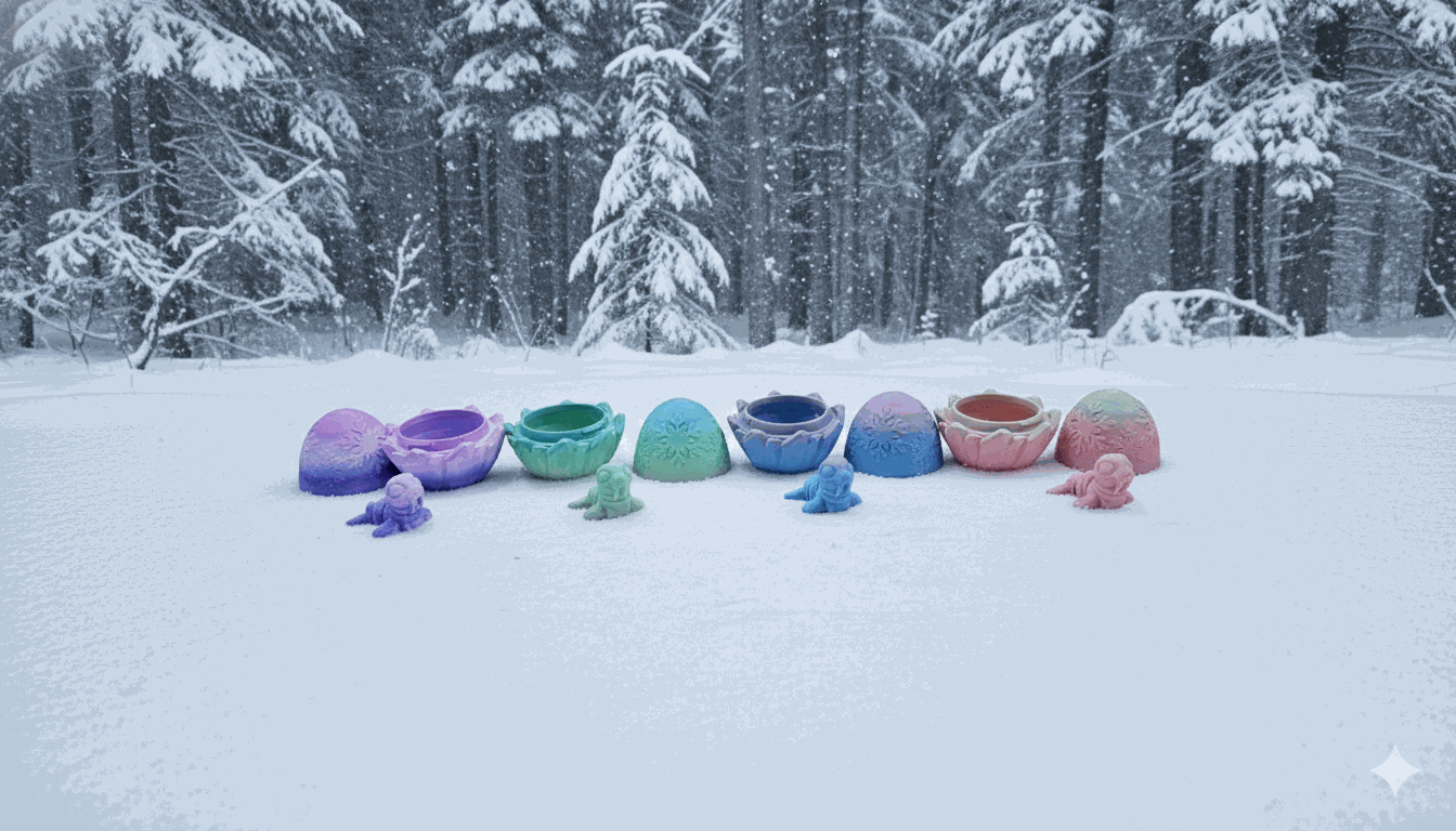 Ice Egg with Walrus (Various Colors)