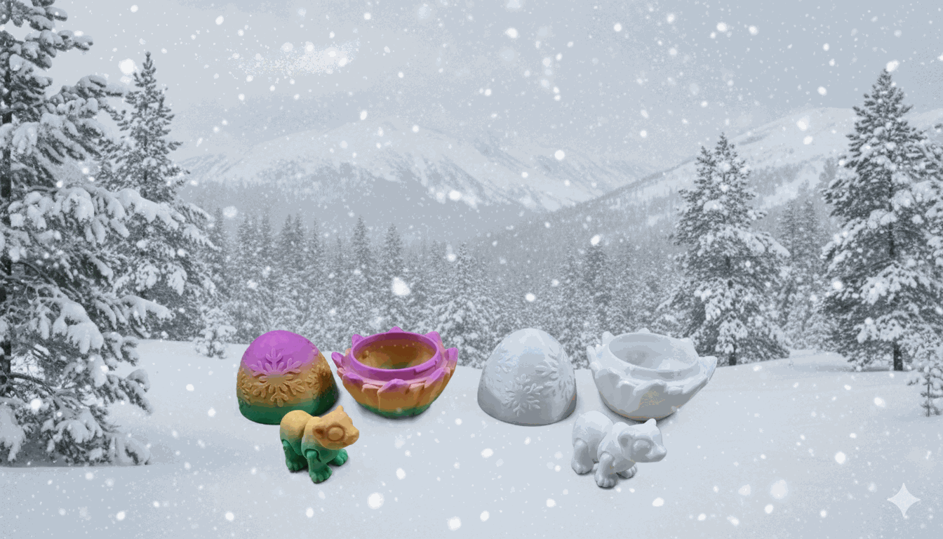 Ice Egg With Polar Bear (Various Colors)