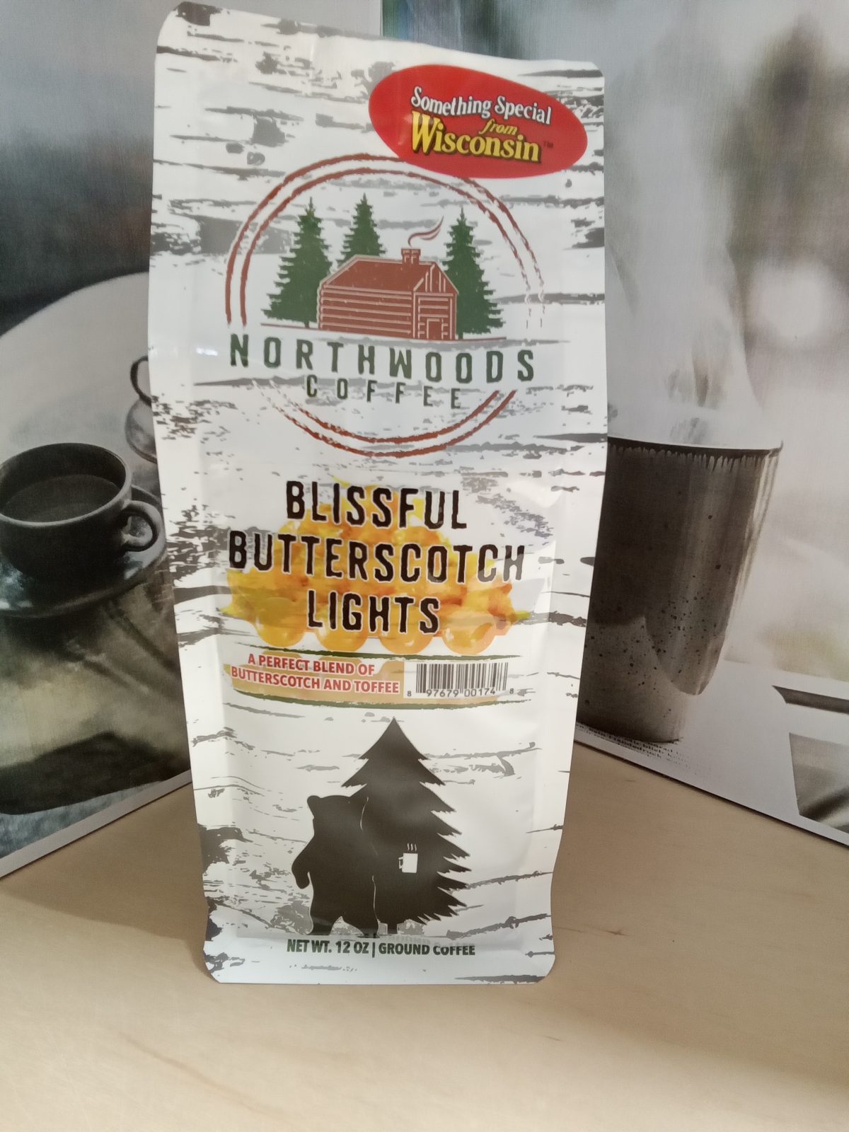 Northwoods Coffee Blissful Butterscotch LIghts Flavored 12oz Ground Coffee
