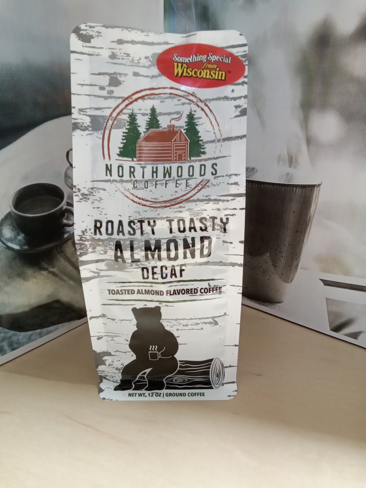 Northwoods Coffee Roasty Toasty Almond Decaf Flavored 12oz Ground Coffee