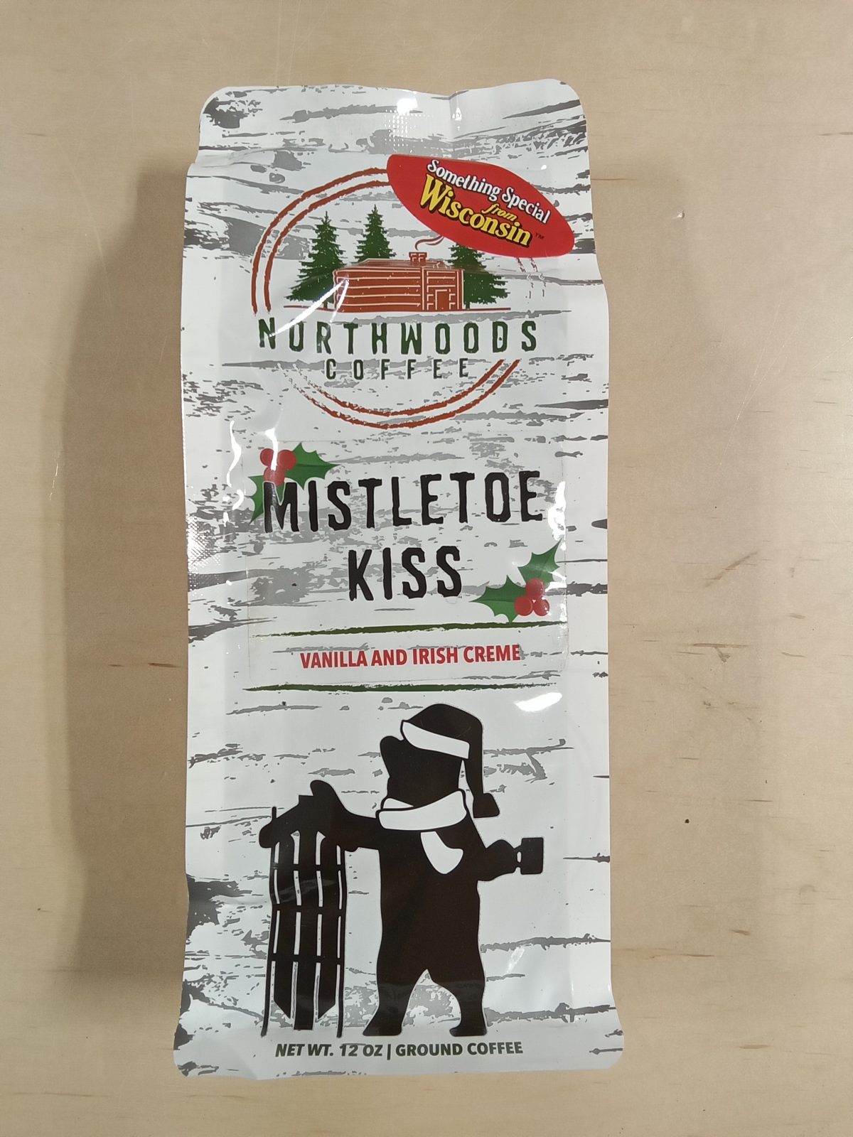 Northwoods Coffee Mistletoe Kiss Flavored 12oz Ground Coffee