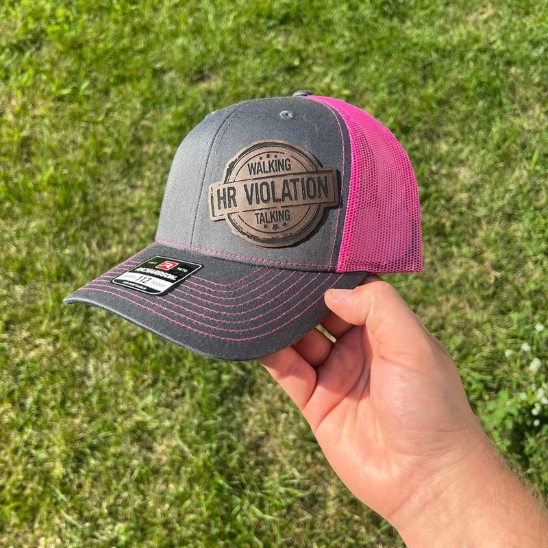 Walking and Talking HR VIOLATION Hat Richardson 112 Pink